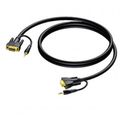 PROCAB CLV115/30 SVGA male & 3.5 mm Jack male stereo - SVGA male & 3.5 mm Jack male stereo 30 m